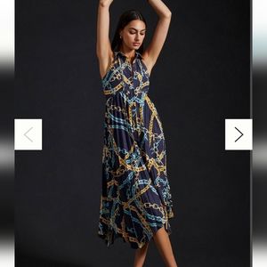 Maeve Pleated Hanky Hem Dress